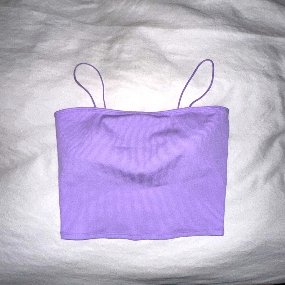 ALO Yoga Purple Crop Top